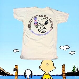 Snoopy Ice cream cute graphic summer tee shirt T-shirt